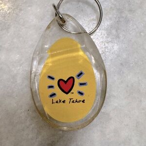 Lake Tahoe translucent key ring